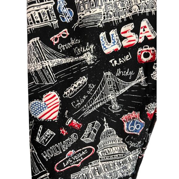 Leggings Depot 4th of July  Independence Leggings Womens Size OS/ Medium Soft - Picture 3 of 6